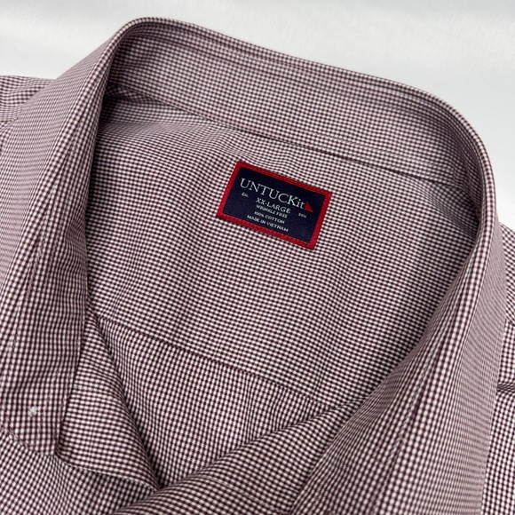 Mens Untuckit long sleeve button up shirt size 2XL Gargiulo WF 40070 - Picture 3 of 5